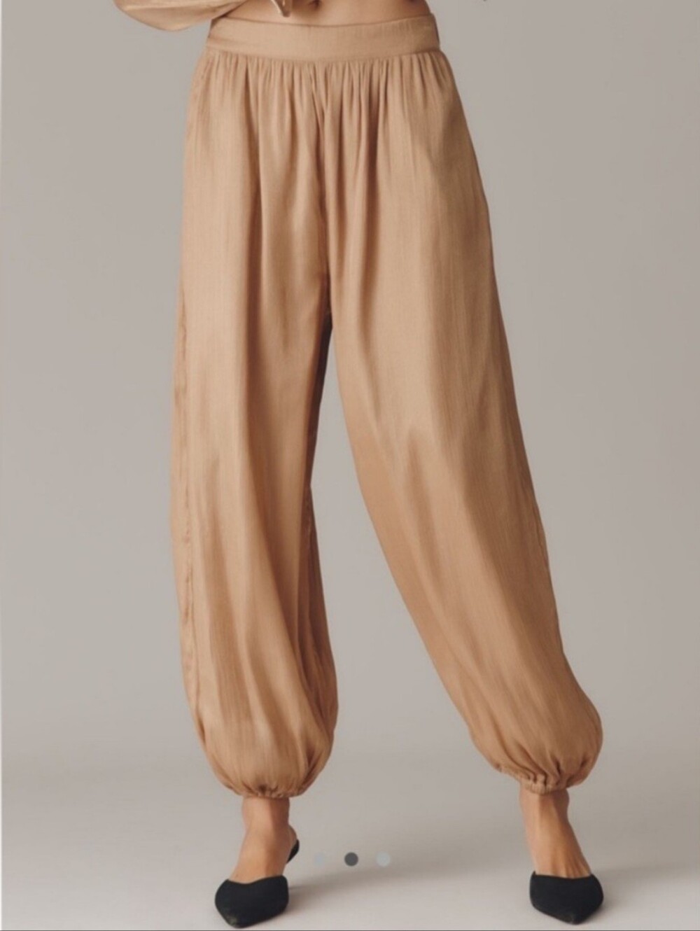 🔖NWT Maeve Shiny Balloon Pants with Elastic Ankles - Large
